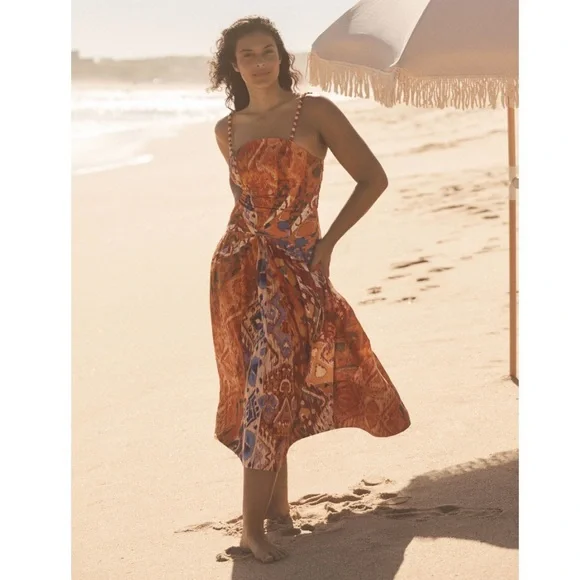 Farm Rio x Anthropologie Spliced Bare Midi Dress - Picture 8 of 8